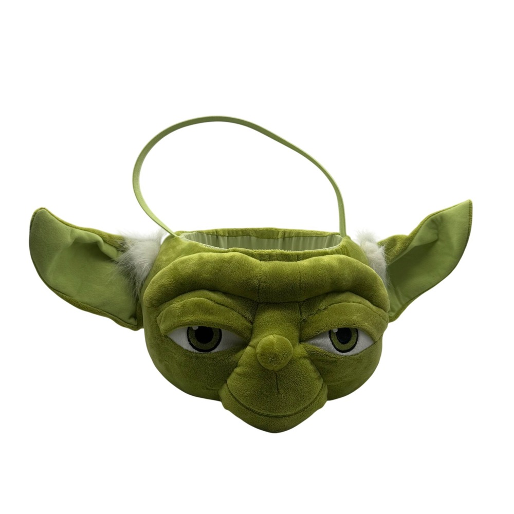 Star Wars Yoda Plush Halloween Trick or Treat Bucket Green Jedi Master Pail
